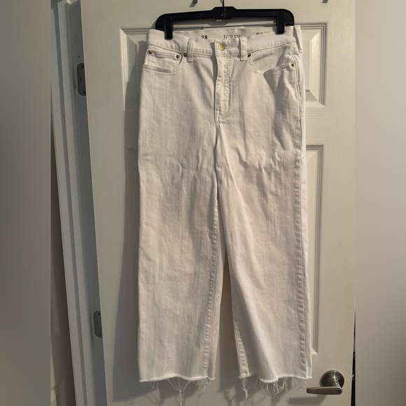 J. Crew Women's White Slim-Wide Jean - Picture 7 of 8